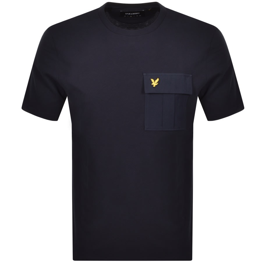 Alternative Image for ProductLyle And Scott Crew Neck Pocket T Shirt Navy1
